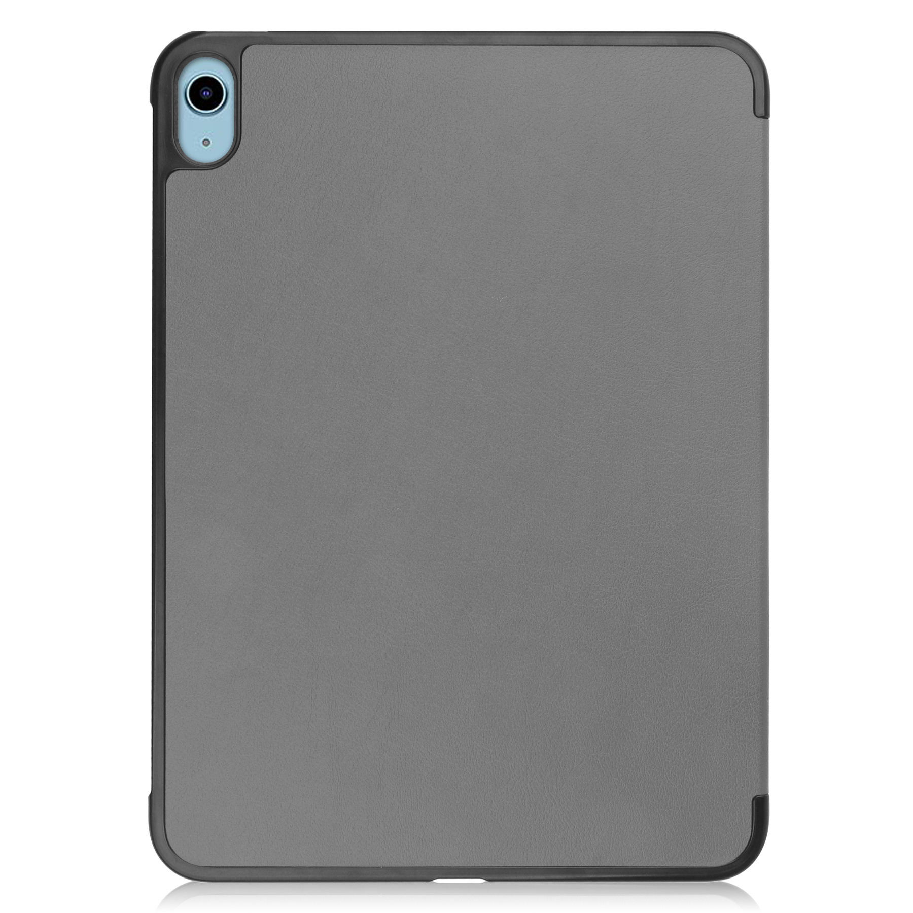 BASEY. Hoesje Geschikt voor iPad 2022 Hoes Case Tablet Hoesje Tri-fold - Hoes Geschikt voor iPad 10 Hoesje Hard Cover Bookcase Hoes - Grijs