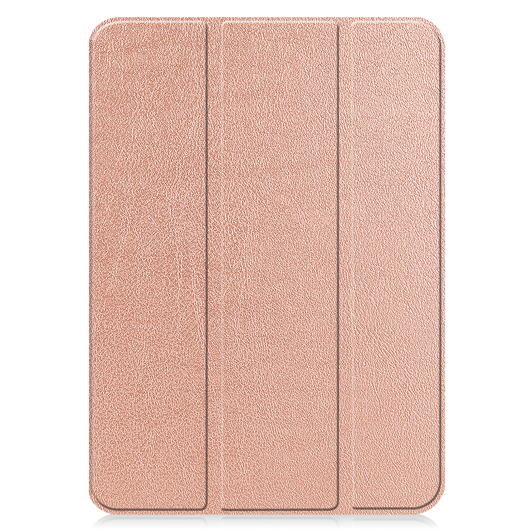 BASEY. Hoesje Geschikt voor iPad 2022 Hoes Case Tablet Hoesje Tri-fold - Hoes Geschikt voor iPad 10 Hoesje Hard Cover Bookcase Hoes - Rosé goud