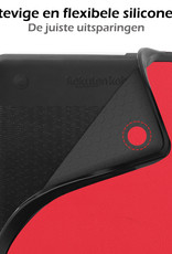 Nomfy Hoesje Geschikt voor Kobo Clara 2E Hoes Book Case - Hoes Geschikt voor Kobo Clara 2E Hoesje Book Cover - Rood
