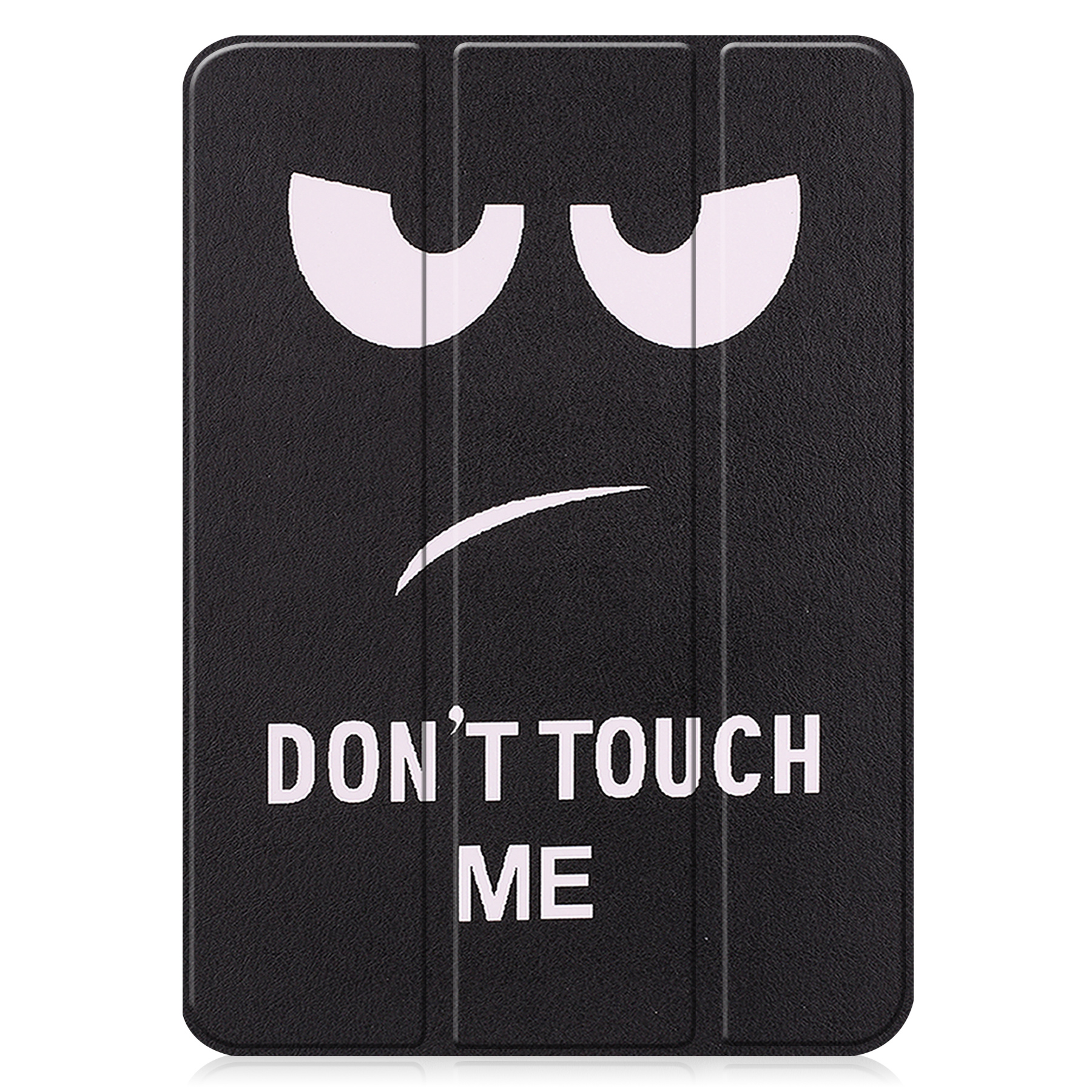 BASEY. Hoesje Geschikt voor iPad 2022 Hoes Case Tablet Hoesje Tri-fold - Hoes Geschikt voor iPad 10 Hoesje Hard Cover Bookcase Hoes - Don't Touch Me