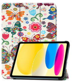 BASEY. iPad 10 2022 Hoesje - Vlinder