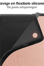 Nomfy Hoesje Geschikt voor Kobo Clara 2E Hoes Book Case - Hoes Geschikt voor Kobo Clara 2E Hoesje Book Cover - Rosé Goud