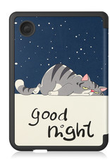 Nomfy Hoesje Geschikt voor Kobo Clara 2E Hoes Book Case - Hoes Geschikt voor Kobo Clara 2E Hoesje Book Cover - Kat