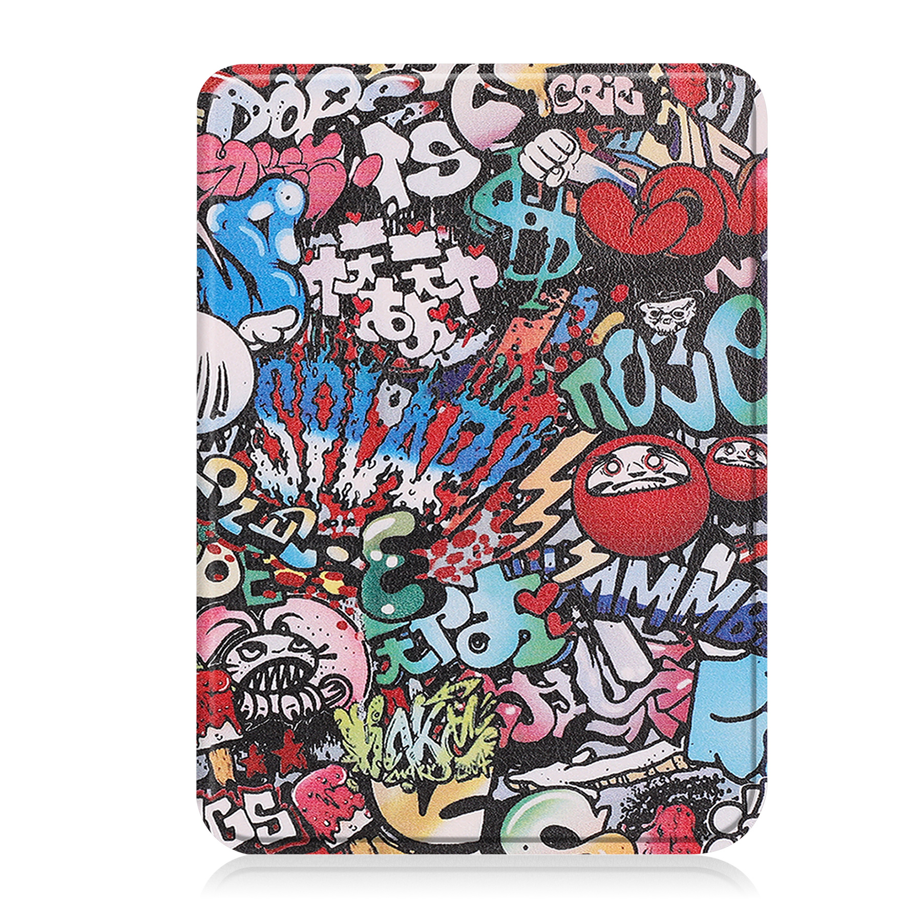 Nomfy Hoesje Geschikt voor Kobo Clara 2E Hoes Book Case - Hoes Geschikt voor Kobo Clara 2E Hoesje Book Cover - Graffity