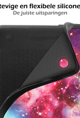 Nomfy Hoesje Geschikt voor Kobo Clara 2E Hoes Book Case - Hoes Geschikt voor Kobo Clara 2E Hoesje Book Cover - Galaxy