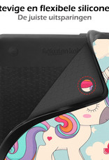 Nomfy Hoesje Geschikt voor Kobo Clara 2E Hoes Book Case - Hoes Geschikt voor Kobo Clara 2E Hoesje Book Cover - Eenhoorn