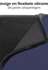 Nomfy Hoesje Geschikt voor Kobo Clara 2E Hoes Book Case - Hoes Geschikt voor Kobo Clara 2E Hoesje Book Cover - Donkerblauw