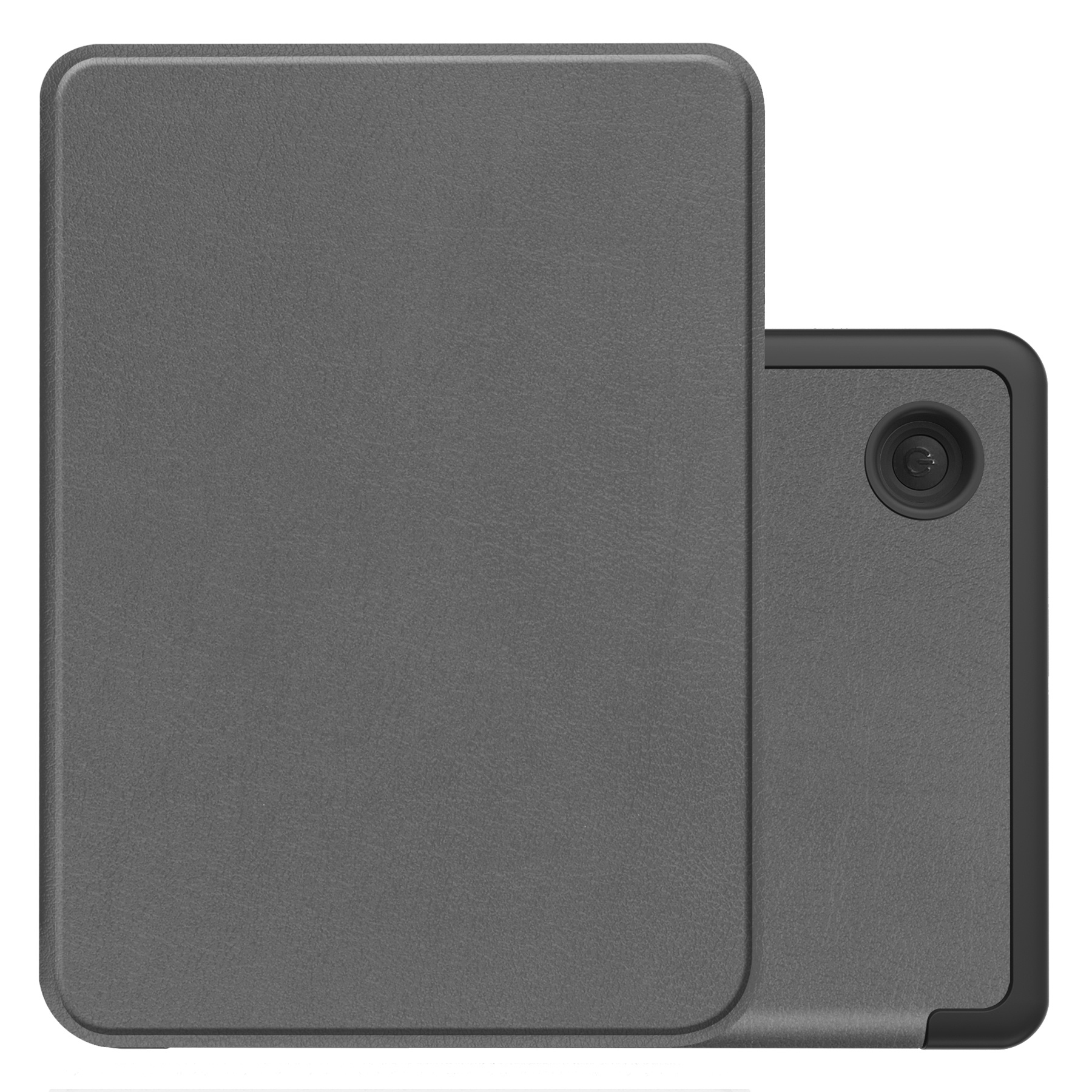 NoXx Hoes Geschikt voor Kobo Clara 2E Hoesje Bookcase Cover Book Case Hoes Sleepcover - Grijs