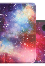 NoXx Hoes Geschikt voor Kobo Clara 2E Hoesje Bookcase Cover Book Case Hoes Sleepcover - Galaxy