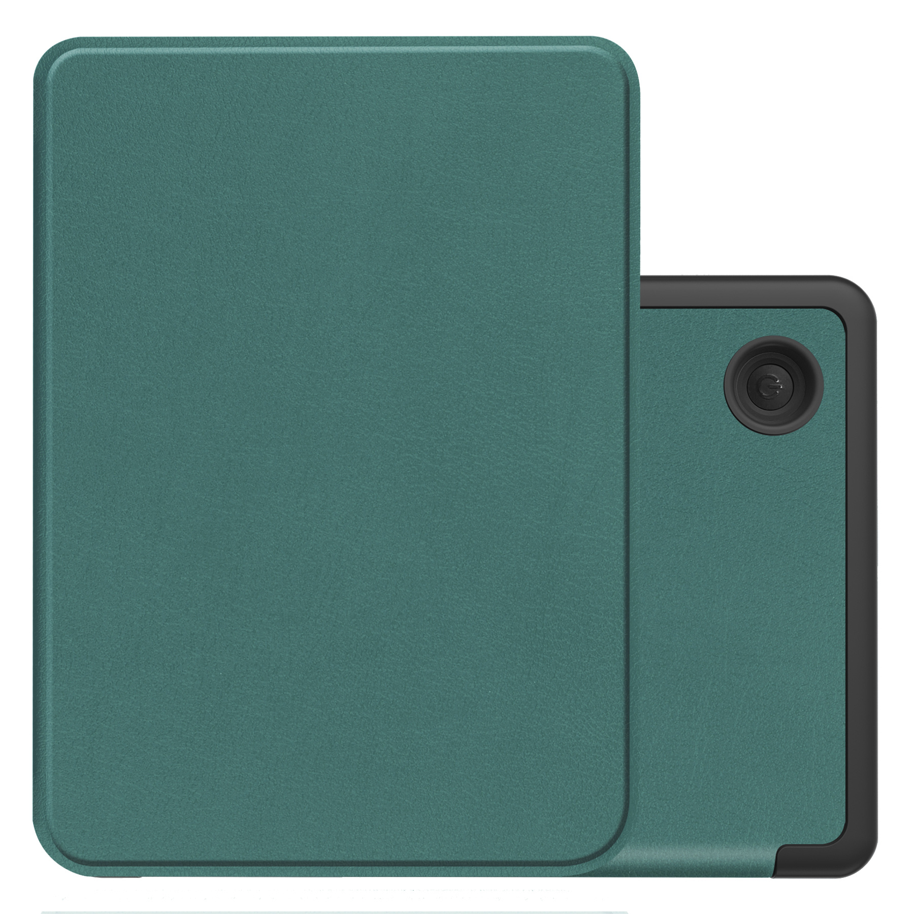 NoXx Hoes Geschikt voor Kobo Clara 2E Hoesje Bookcase Cover Book Case Hoes Sleepcover - Donkergroen