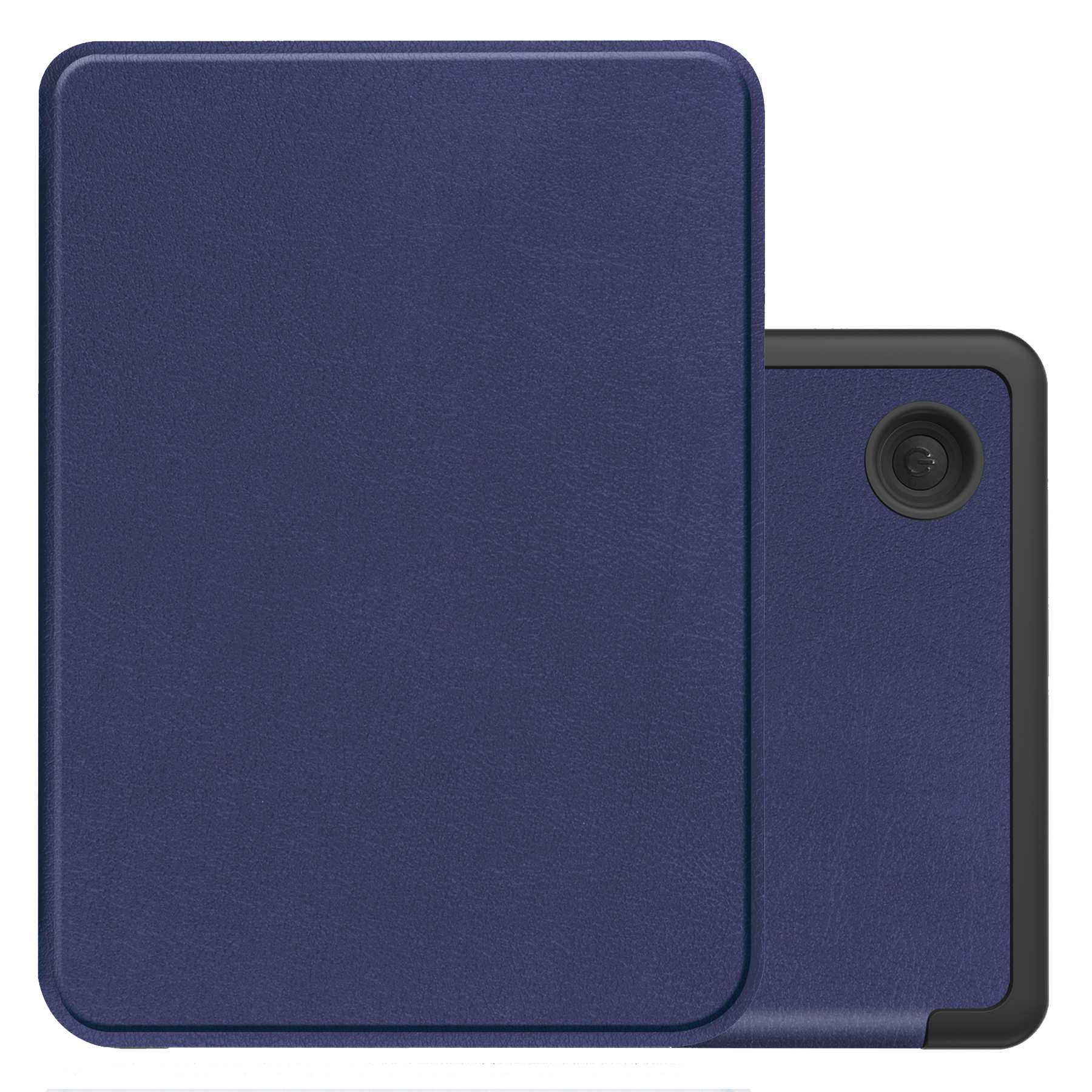 NoXx Hoes Geschikt voor Kobo Clara 2E Hoesje Bookcase Cover Book Case Hoes Sleepcover - Donkerblauw