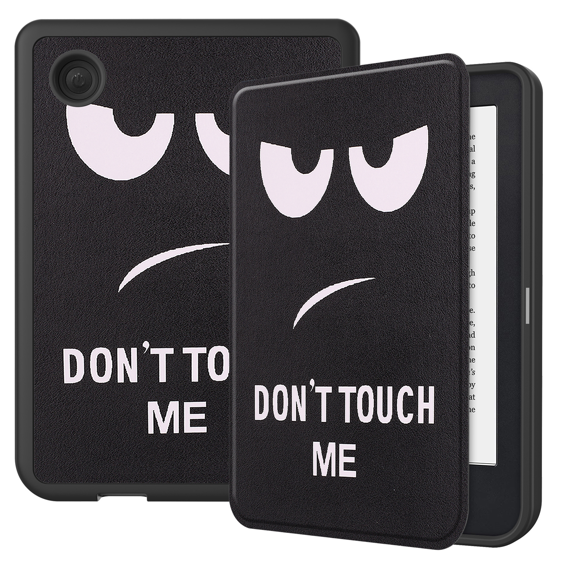 BASEY. Hoes Geschikt voor Kobo Clara 2E Hoesje Bookcase Cover Hoes - Hoesje Geschikt voor Kobo Clara 2E Hoes Cover Case - Don't Touch Me