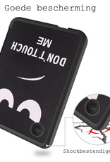 BASEY. Hoes Geschikt voor Kobo Clara 2E Hoesje Bookcase Cover Hoes - Hoesje Geschikt voor Kobo Clara 2E Hoes Cover Case - Don't Touch Me