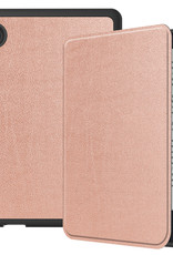 BASEY. Hoes Geschikt voor Kobo Clara 2E Hoesje Bookcase Cover Hoes - Hoesje Geschikt voor Kobo Clara 2E Hoes Cover Case - Rosé Goud