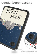 BASEY. Hoes Geschikt voor Kobo Clara 2E Hoesje Bookcase Cover Hoes - Hoesje Geschikt voor Kobo Clara 2E Hoes Cover Case - Kat