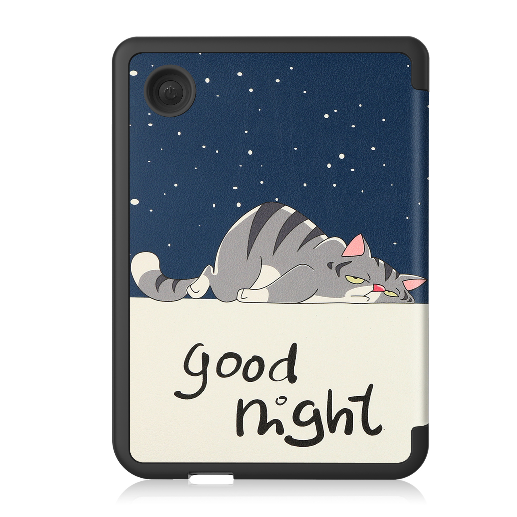 BASEY. Hoes Geschikt voor Kobo Clara 2E Hoesje Bookcase Cover Hoes - Hoesje Geschikt voor Kobo Clara 2E Hoes Cover Case - Kat