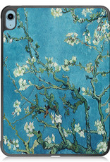 NoXx Hoesje Geschikt voor iPad 2022 Hoesje Case Hard Cover Hoes Book Case - Bloesem