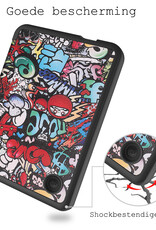 BASEY. Hoes Geschikt voor Kobo Clara 2E Hoesje Bookcase Cover Hoes - Hoesje Geschikt voor Kobo Clara 2E Hoes Cover Case - Graffity