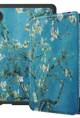 BASEY. Hoes Geschikt voor Kobo Clara 2E Hoesje Bookcase Cover Hoes - Hoesje Geschikt voor Kobo Clara 2E Hoes Cover Case - Bloesem