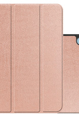 NoXx Hoesje Geschikt voor iPad 2022 Hoesje Case Hard Cover Hoes Book Case - Rosé goud