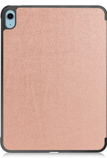 iPad 10 2022 Hoesje Hardcover Hoes Book Case - Rose Goud