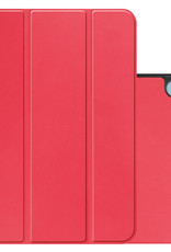 NoXx Hoesje Geschikt voor iPad 2022 Hoesje Case Hard Cover Hoes Book Case - Rood