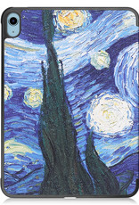 NoXx Hoesje Geschikt voor iPad 2022 Hoesje Case Hard Cover Hoes Book Case - Sterrenhemel