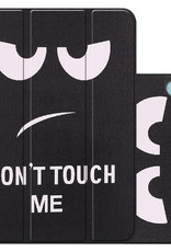 NoXx Hoesje Geschikt voor iPad 2022 Hoesje Case Hard Cover Hoes Book Case - Don't Touch Me