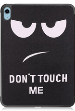 iPad 10 2022 Hoesje Hardcover Hoes Book Case - Don't Touch Me