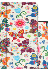 NoXx Hoesje Geschikt voor iPad 2022 Hoesje Case Hard Cover Hoes Book Case - Vlinders