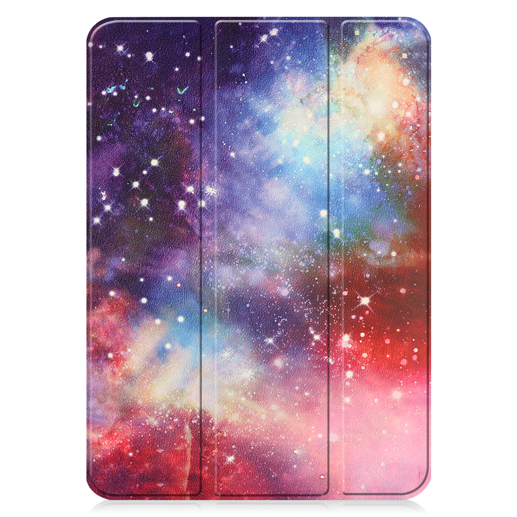 Nomfy Hoes Geschikt voor iPad 2022 Hoes Tri-fold Tablet Hoesje Case - Hoesje Geschikt voor iPad 10 Hoesje Hardcover Bookcase - Galaxy