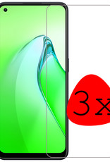 BASEY. Screenprotector Geschikt voor OPPO Reno 8 Pro Screenprotector Tempered Glass - Screenprotector Geschikt voor OPPO Reno 8 Pro Beschermglas Screen Protector Glas - 3 Stuks
