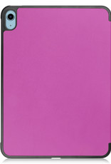 iPad 10 Hoesje Book Case Hard Cover Hoes - iPad 10 2022 Hoes Hardcase - Paars