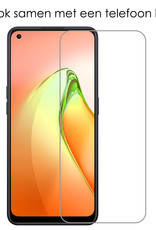 NoXx Hoes Geschikt voor OPPO Reno 8 Hoesje Cover Siliconen Back Case Hoes Met 2x Screenprotector - Transparant