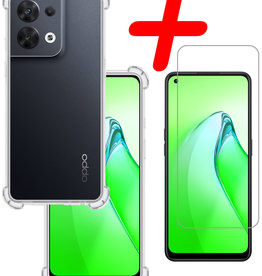 BASEY. Oppo Reno8 Hoesje Shockproof Met Screenprotector