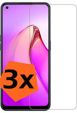 Nomfy Screenprotector Geschikt voor OPPO Reno 8 Screenprotector Bescherm Glas Tempered Glass - Screenprotector Geschikt voor OPPO Reno 8 Screen Protector - 3 PACK