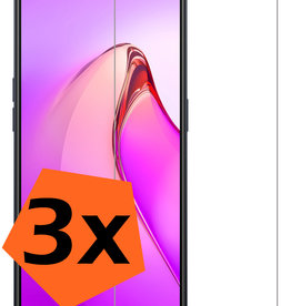 Nomfy Nomfy Oppo Reno8 Screenprotector Glas - 3 PACK