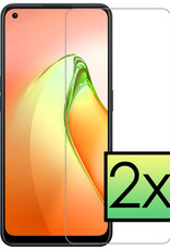 NoXx Screenprotector Geschikt voor OPPO Reno 8 Screenprotector Tempered Glass Gehard Glas Beschermglas - 2x