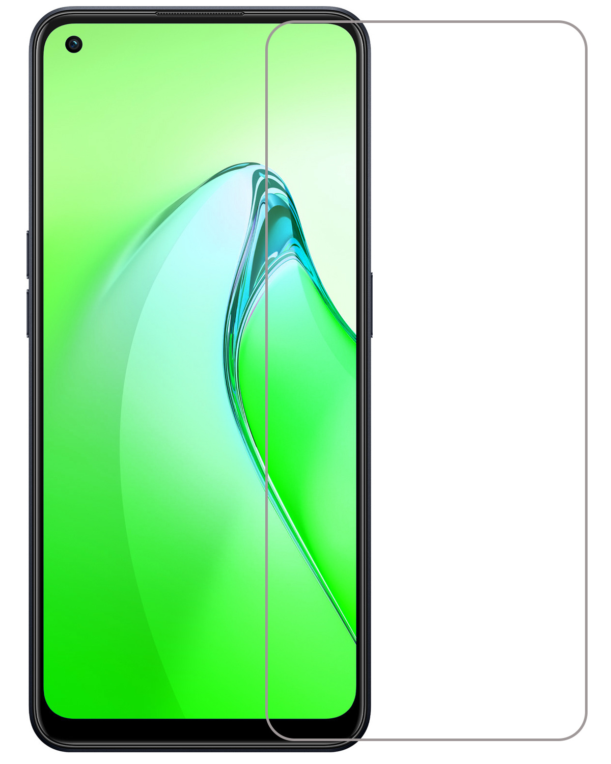 BASEY. Screenprotector Geschikt voor OPPO Reno 8 Screenprotector Tempered Glass - Screenprotector Geschikt voor OPPO Reno 8 Beschermglas Screen Protector Glas
