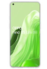 Hoes Geschikt voor OPPO Find X5 Lite Hoesje Siliconen Back Cover Case Met Screenprotector - Hoesje Geschikt voor OPPO X5 Lite Hoes Cover Hoesje - Transparant