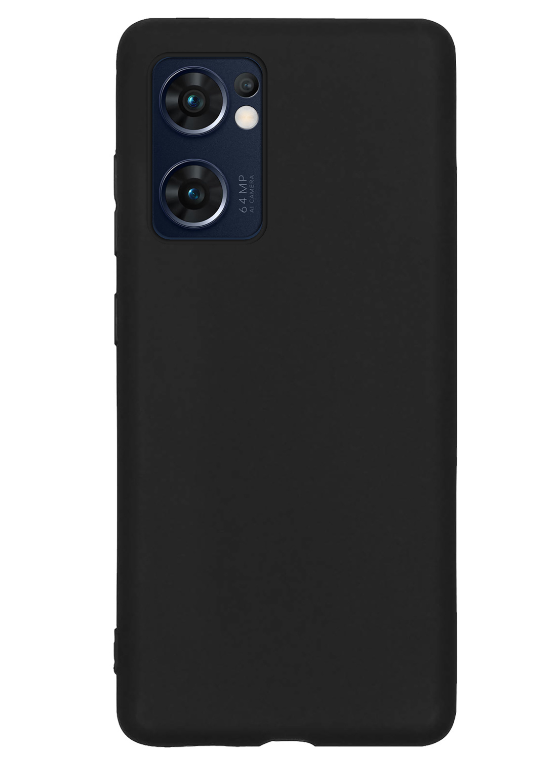 Hoes Geschikt voor OPPO Find X5 Lite Hoesje Cover Siliconen Back Case Hoes Met Screenprotector - Zwart