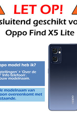 Hoesje Geschikt voor OPPO Find X5 Lite Hoesje Siliconen Cover Case Met Screenprotector - Hoes Geschikt voor OPPO X5 Lite Hoes Back Case - Transparant