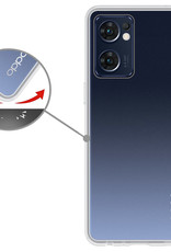 Nomfy Hoesje Geschikt voor OPPO Find X5 Lite Hoesje Siliconen Cover Case Met Screenprotector - Hoes Geschikt voor OPPO X5 Lite Hoes Back Case - Transparant