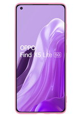 Nomfy Hoesje Geschikt voor OPPO Find X5 Lite Hoesje Siliconen Cover Case Met 2x Screenprotector - Hoes Geschikt voor OPPO X5 Lite Hoes Back Case - Lichtroze