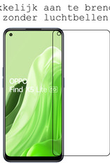 OPPO Find X5 Lite Hoesje Shock Proof Met 2x Screenprotector Tempered Glass - OPPO Find X5 Lite Screen Protector Beschermglas Hoes Shockproof - Transparant