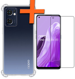 Nomfy OPPO Find X5 Lite Hoesje Shockproof Met Screenprotector