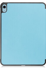 BASEY. Hoesje Geschikt voor iPad 2022 Hoes Case Tablet Hoesje Tri-fold Met Screenprotector - Hoes Geschikt voor iPad 10 Hoesje Hard Cover Bookcase Hoes - Lichtblauw