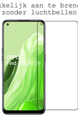 BASEY. Hoes Geschikt voor OPPO Find X5 Lite Hoesje Siliconen Back Cover Case Met 2x Screenprotector - Hoesje Geschikt voor OPPO X5 Lite Hoes Cover Hoesje - Transparant