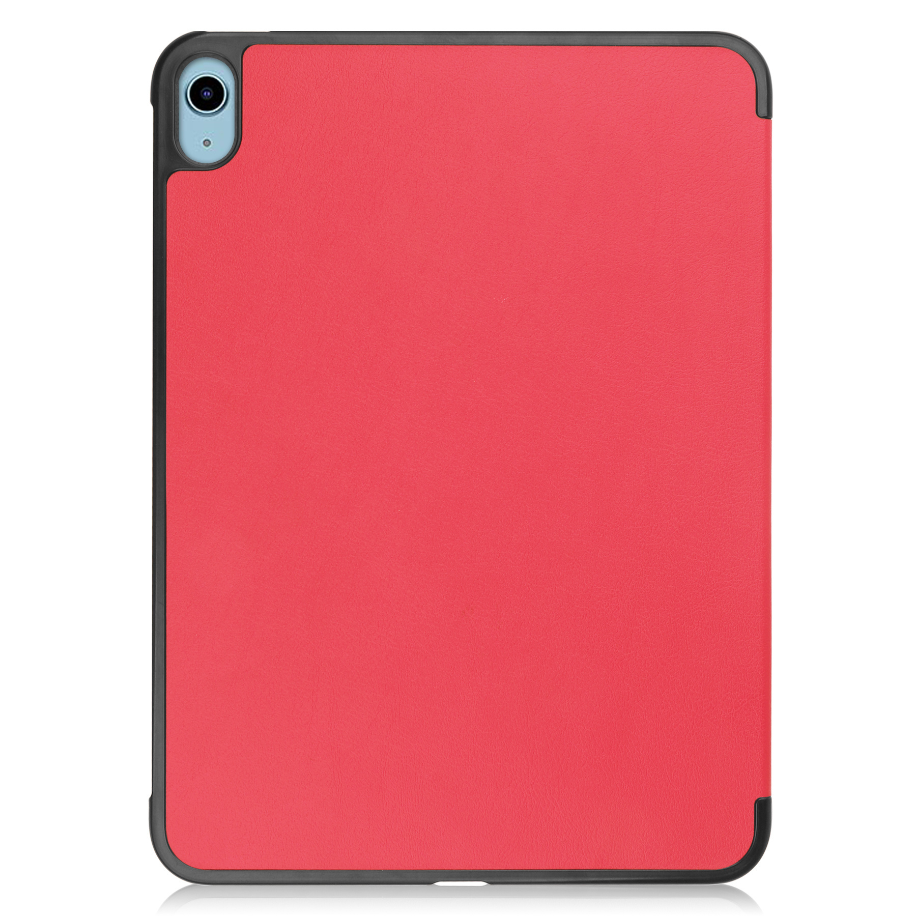 BASEY. Hoesje Geschikt voor iPad 2022 Hoes Case Tablet Hoesje Tri-fold Met Screenprotector - Hoes Geschikt voor iPad 10 Hoesje Hard Cover Bookcase Hoes - Rood