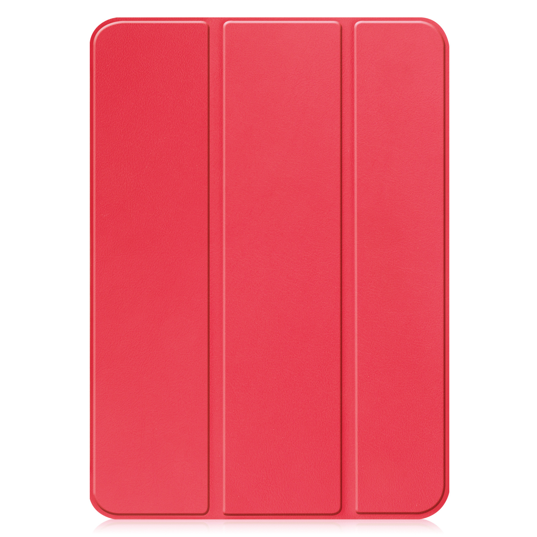 BASEY. Hoesje Geschikt voor iPad 2022 Hoes Case Tablet Hoesje Tri-fold Met Screenprotector - Hoes Geschikt voor iPad 10 Hoesje Hard Cover Bookcase Hoes - Rood